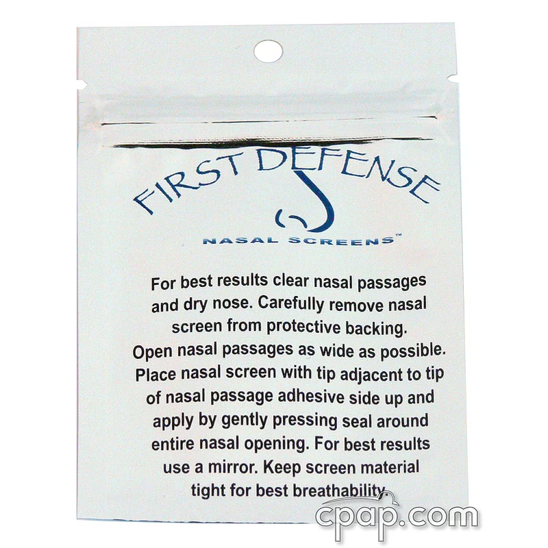 first defense nasal screens success
